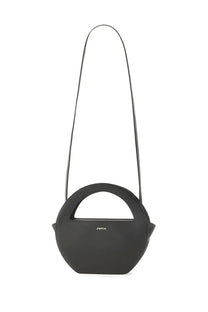 Sofia women’s mini edda bag black circular handbag with sleek minimalist design and long slender strap