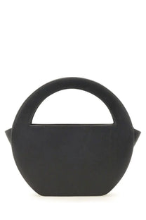 Sofia women’s mini edda bag black with smooth matte leather-like material and single curved top handle