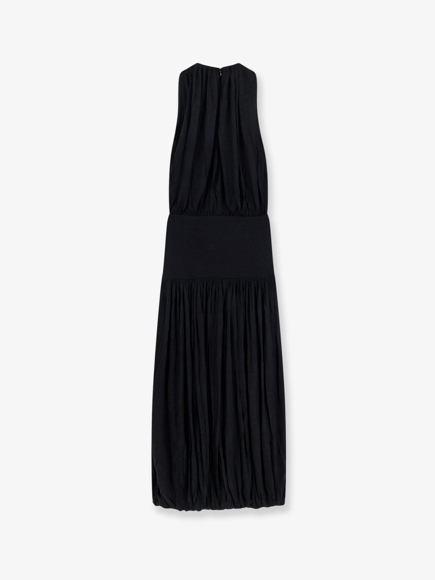 Toteme Women's Soft Gathered Viscose Dress Black