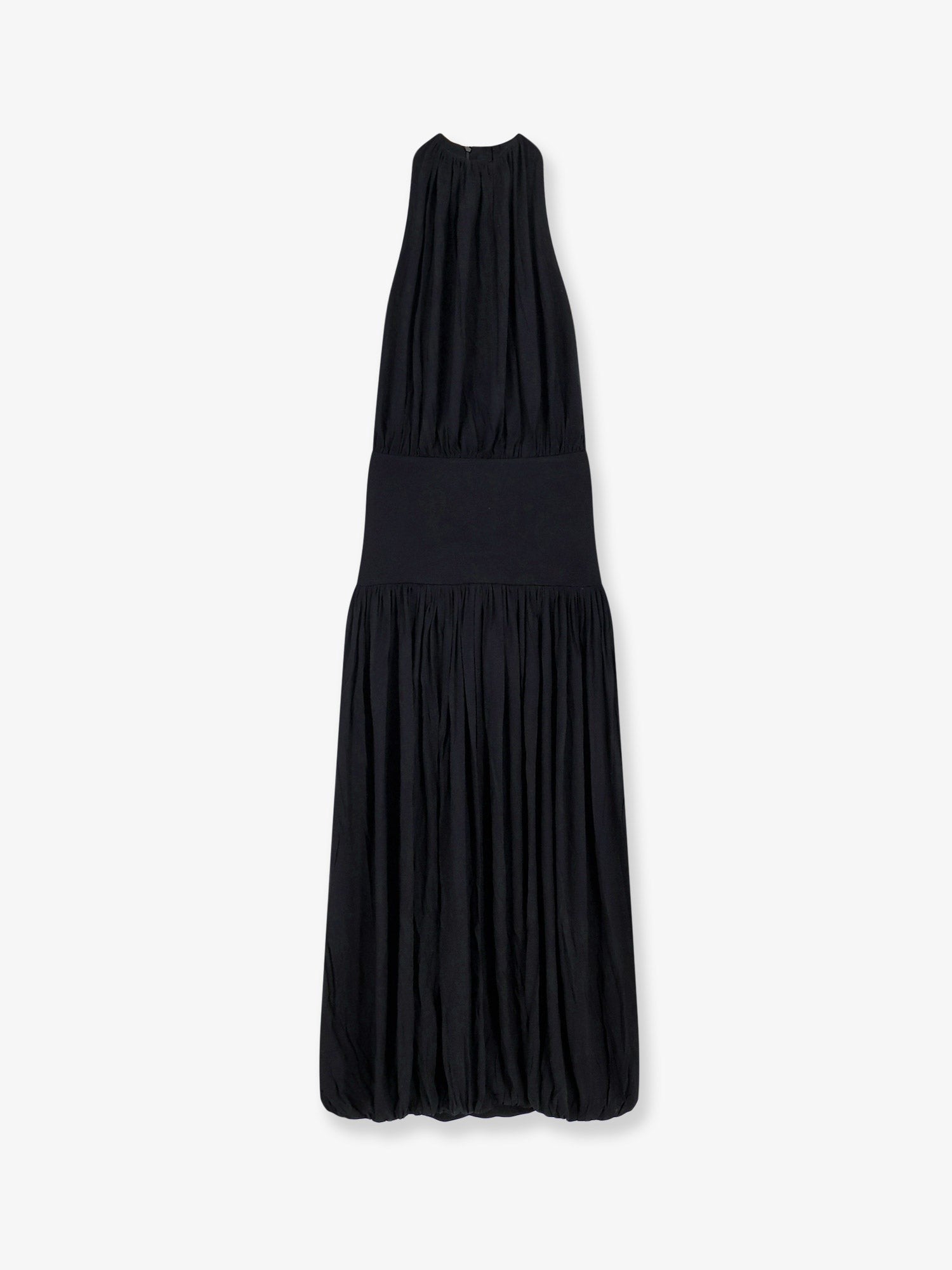 Toteme Women's Soft Gathered Viscose Dress Black
