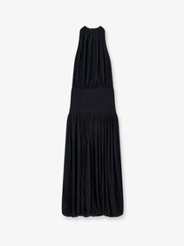 Toteme Women's Soft Gathered Viscose Dress Black