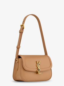 Saint Laurent Women's Solferino Leather Shoulder Bag Brown