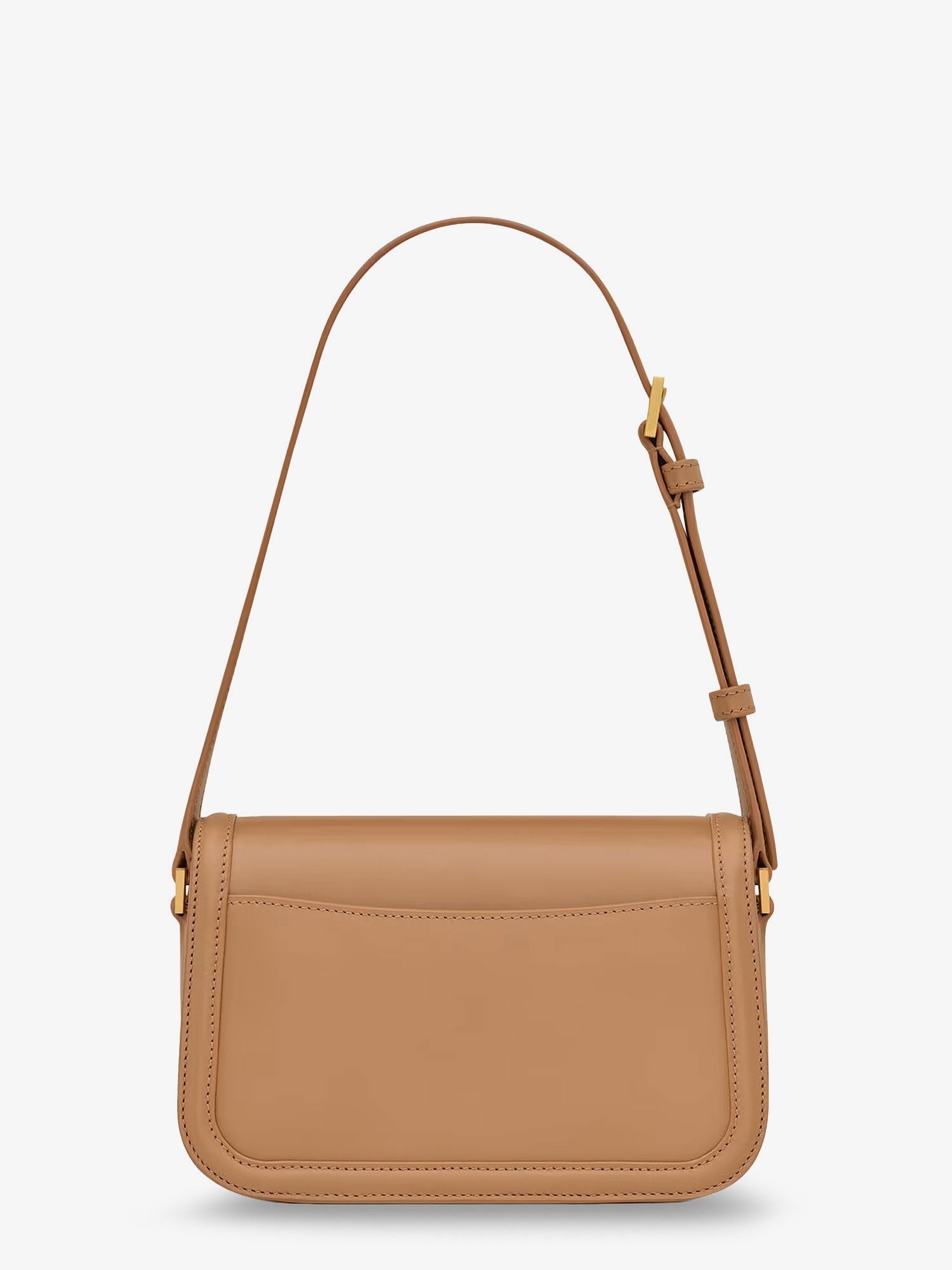 Saint Laurent Women's Solferino Leather Shoulder Bag Brown