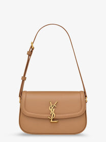 Saint Laurent Women's Solferino Leather Shoulder Bag Brown
