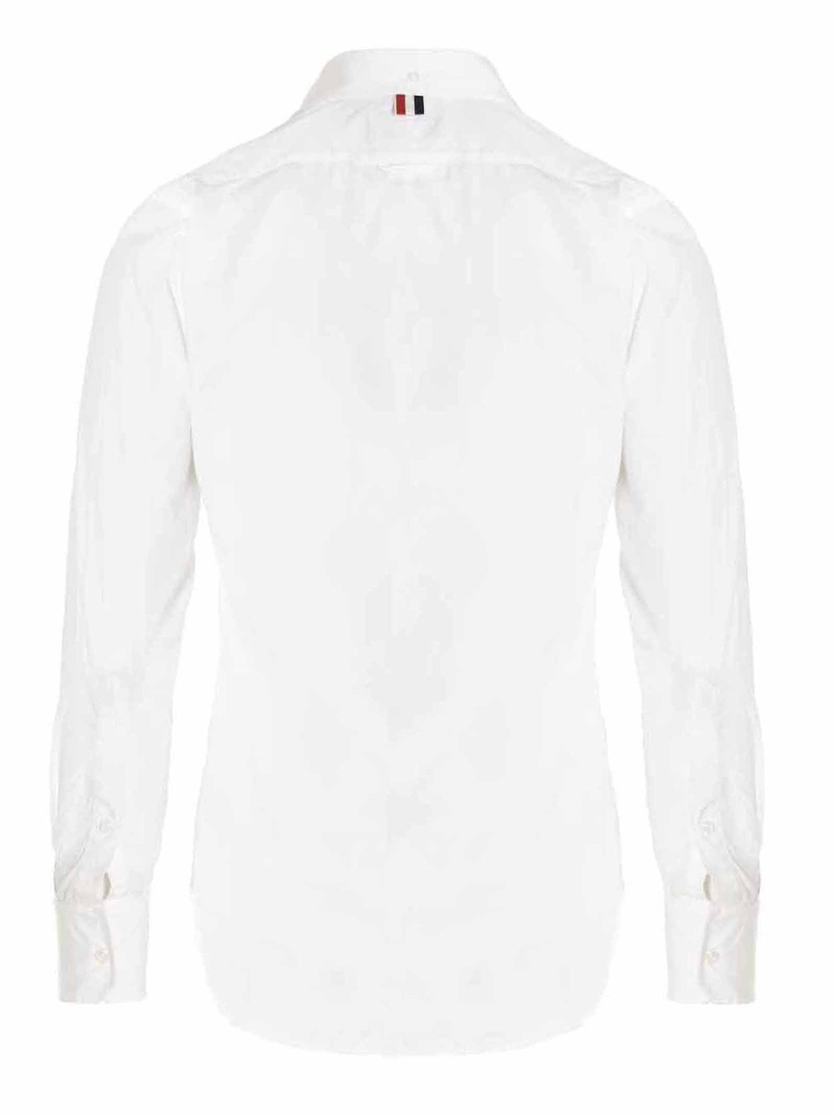 Thom Browne Solid Poplin Shirt White