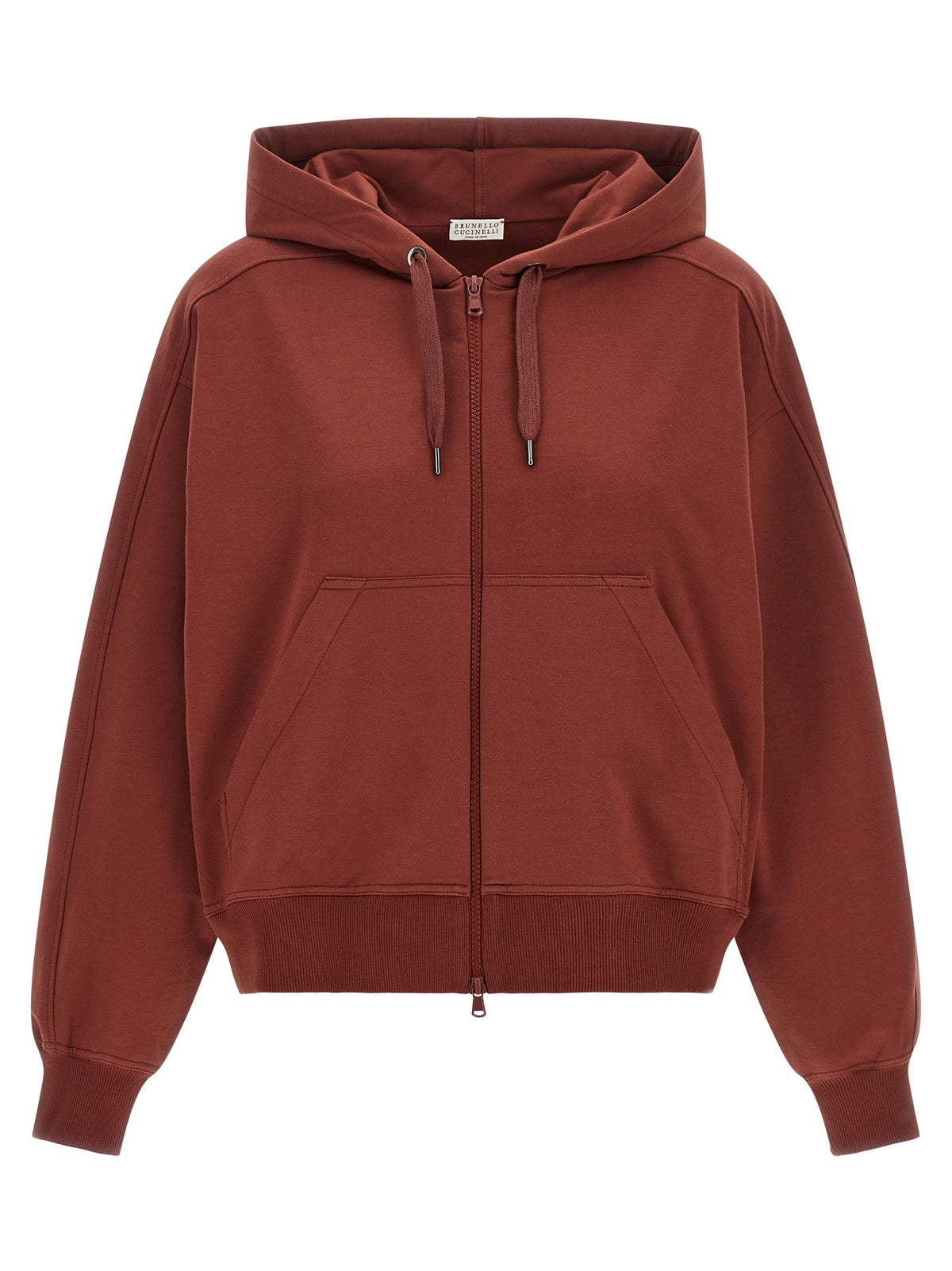 Brunello Cucinelli Solomei AD Mcccxci Hoodie Red