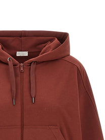 Brunello Cucinelli Solomei AD Mcccxci Hoodie Red