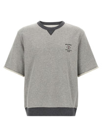 Brunello Cucinelli Solomei Athletic Club Embroidered Sweatshirt Grey