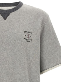 Brunello Cucinelli Solomei Athletic Club Embroidered Sweatshirt Grey