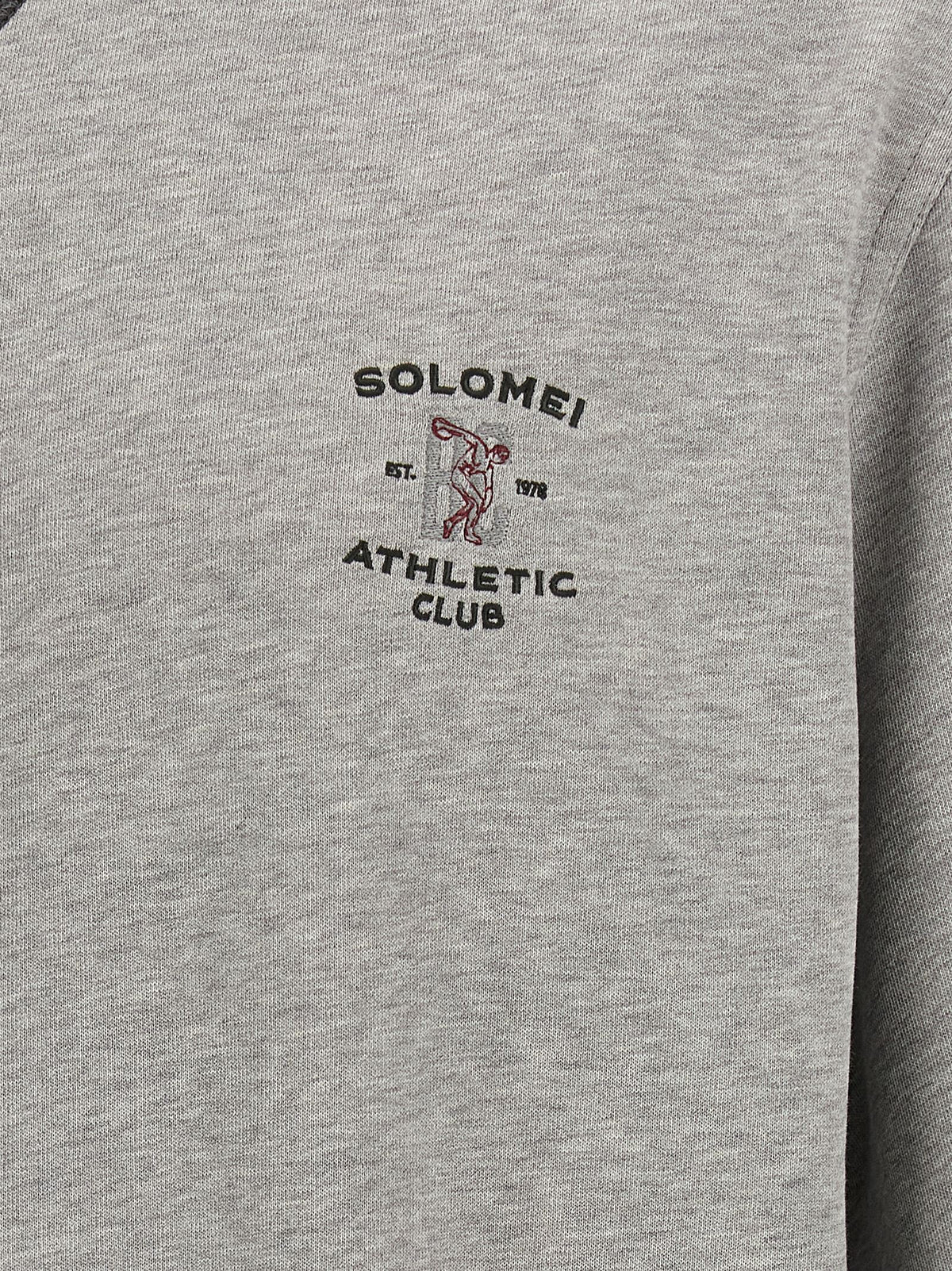 Brunello Cucinelli Solomei Athletic Club Embroidered Sweatshirt Grey