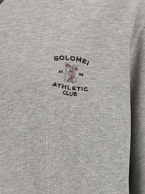Brunello Cucinelli Solomei Athletic Club Embroidered Sweatshirt Grey