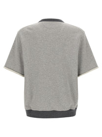 Brunello Cucinelli Solomei Athletic Club Embroidered Sweatshirt Grey