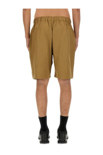 South2 west8 men’s cotton bermuda shorts in tan with relaxed fit and elastic waistband for casual wear