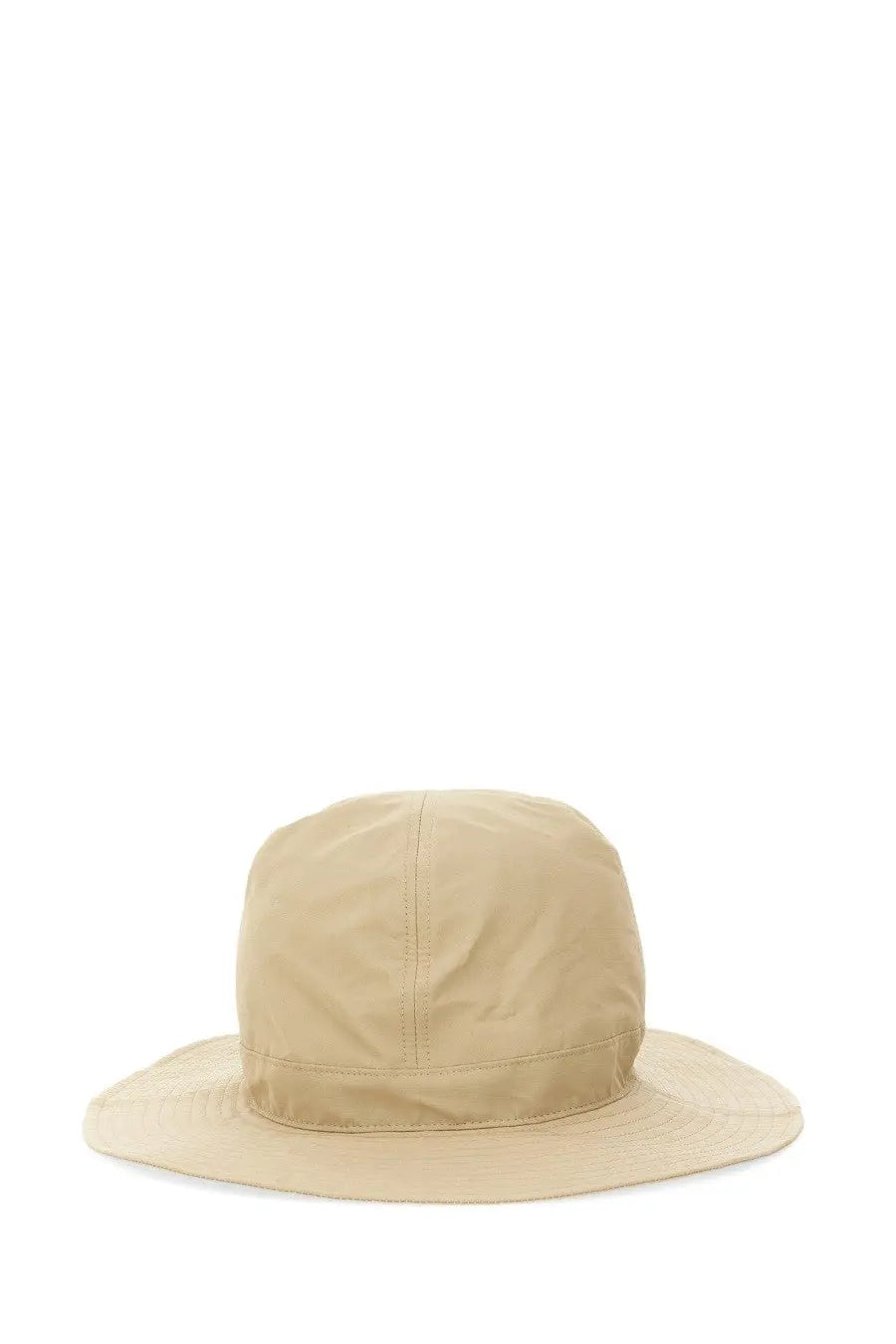 South2 West8 men’s beige bucket hat crusher with wide brim and subtle stitching details for sun protection