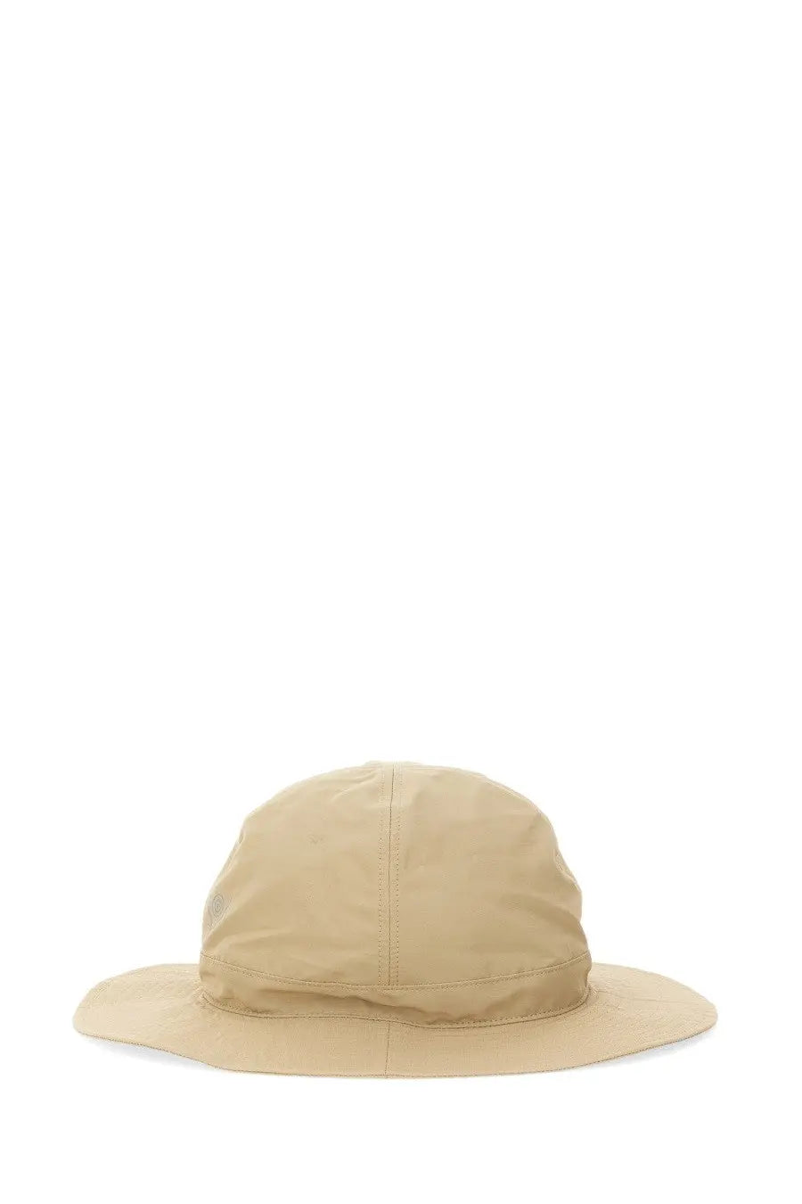 South2 West8 men’s hat crusher beige bucket hat with wide brim and subtle stitching details