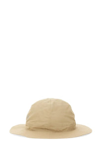 South2 West8 men’s hat crusher beige bucket hat with wide brim and subtle stitching details