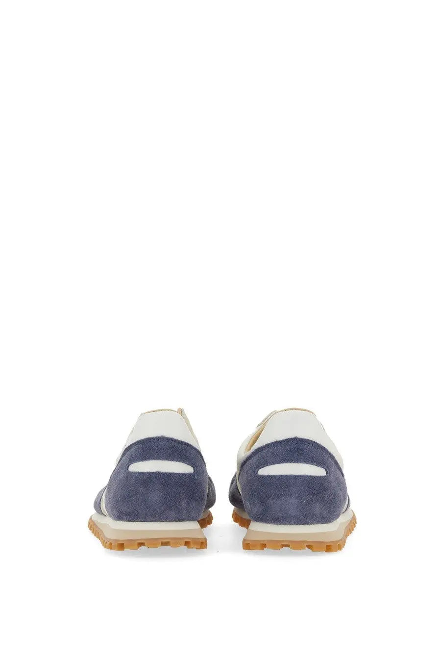 Spalwart men’s marathon trail low sneaker blue in navy and white suede with textured rubber sole
