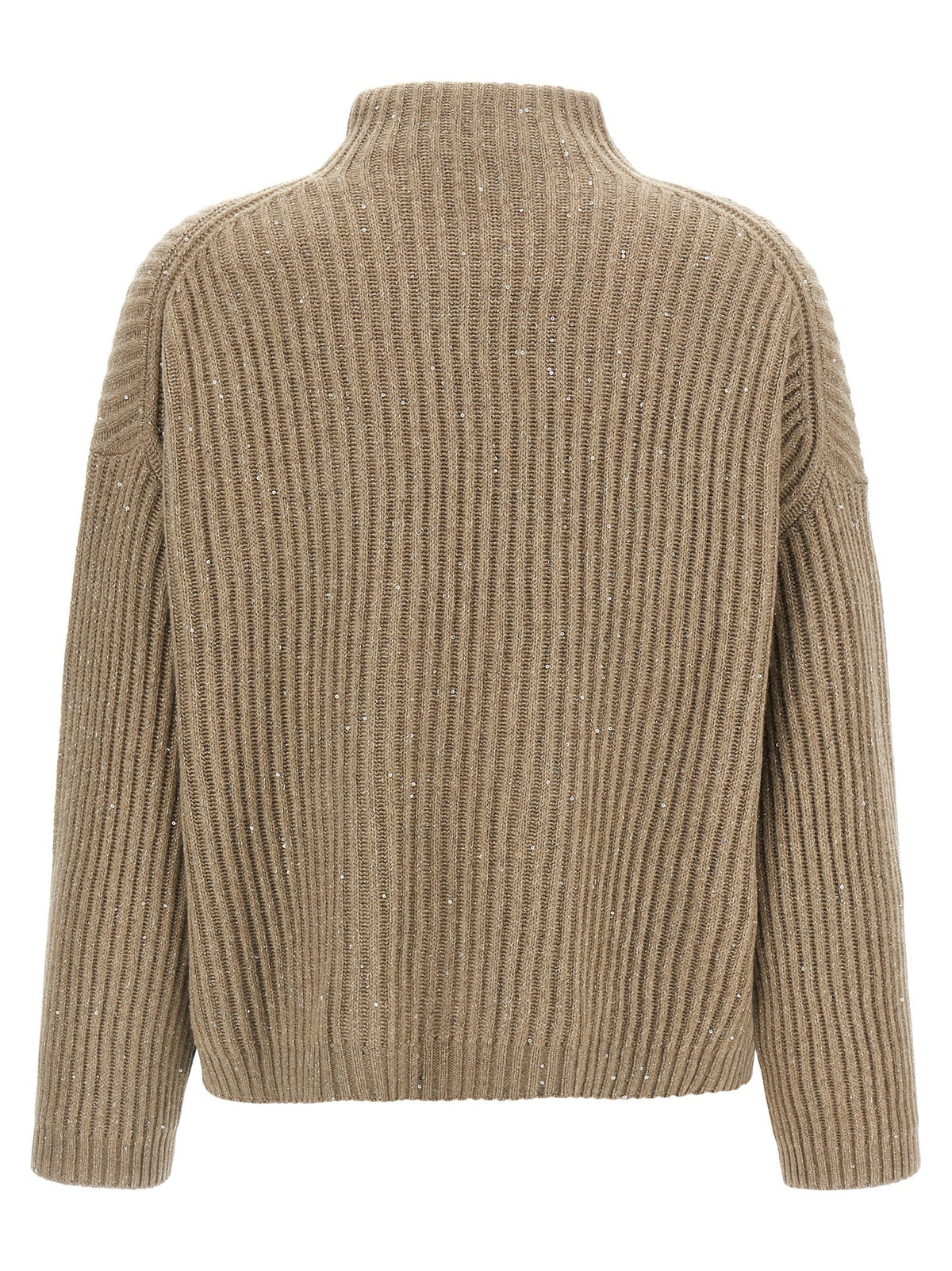 Brunello Cucinelli Sparkling &amp; Dazzling Sweater Beige, view 2