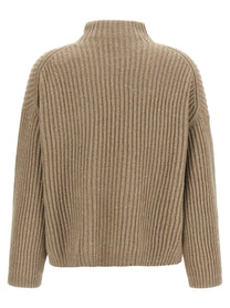 Brunello Cucinelli Sparkling &amp; Dazzling Sweater Beige, view 2