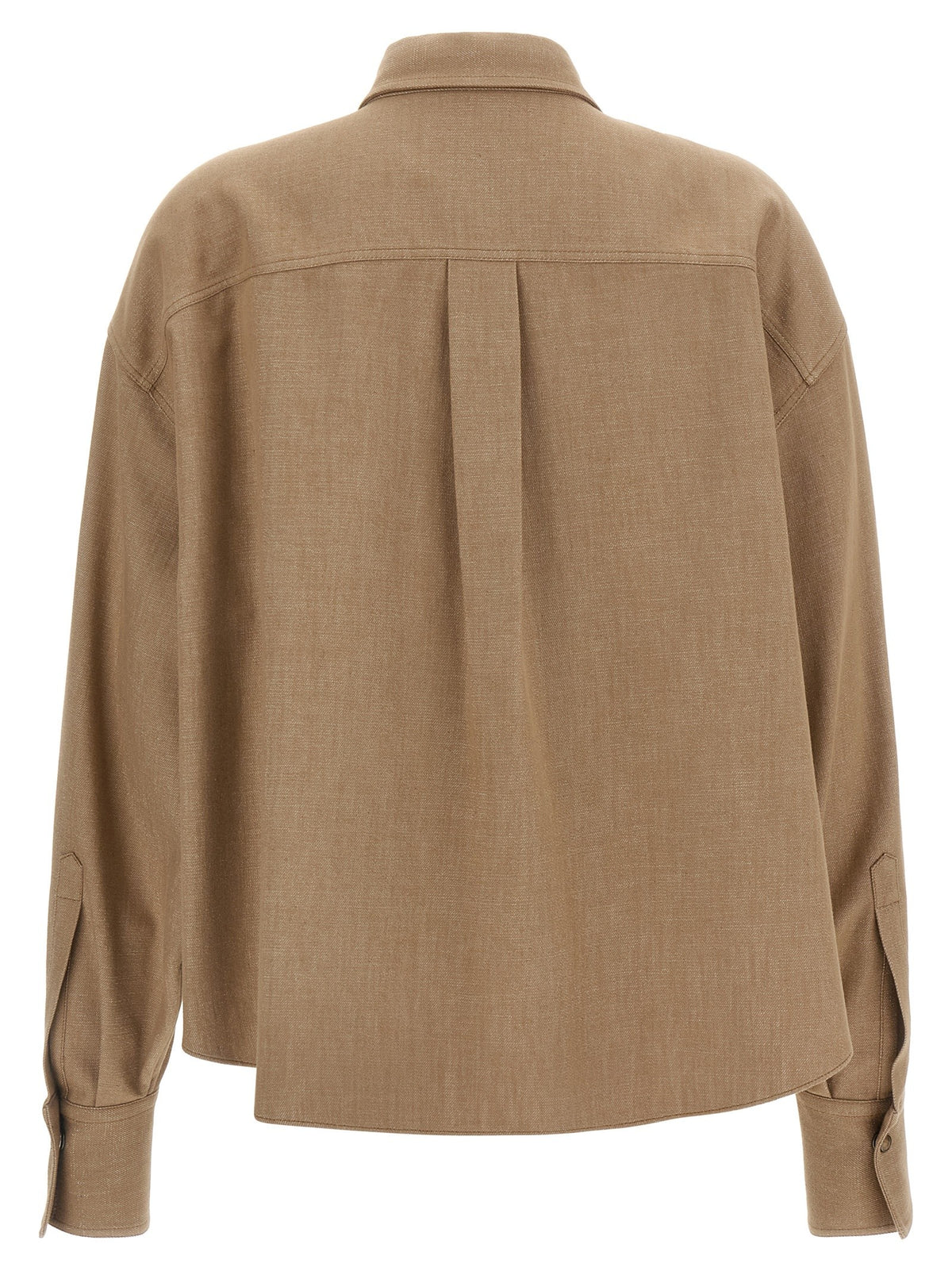Brunello Cucinelli Sparkling Shirt Beige, view 2