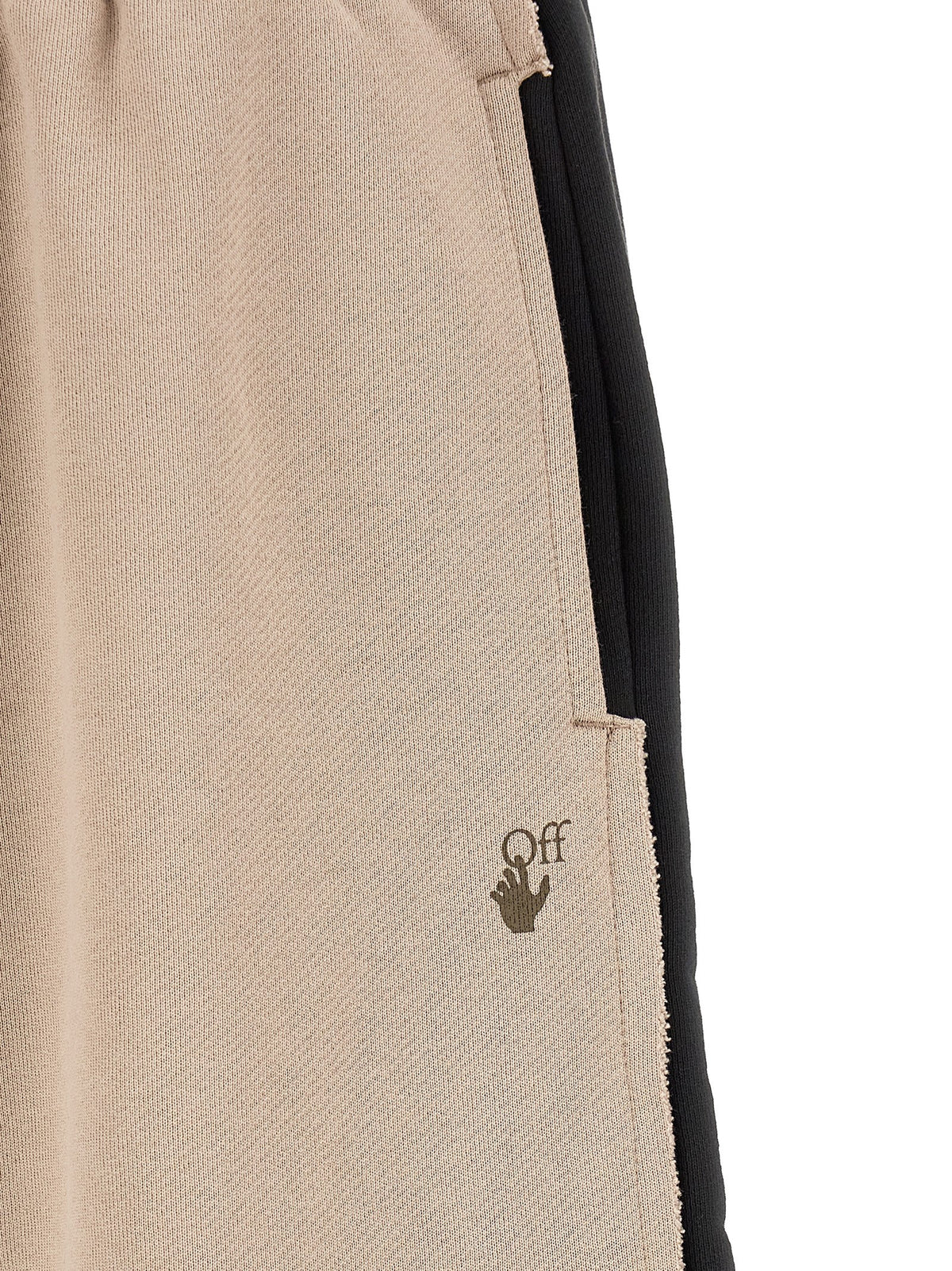 Off-White Spices Arrow Overlap Skate Bermuda Shorts Gold