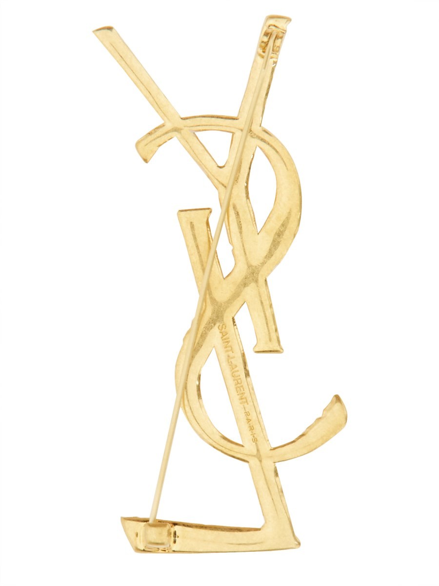 Saint Laurent Women's Spilla Cassandre Gold