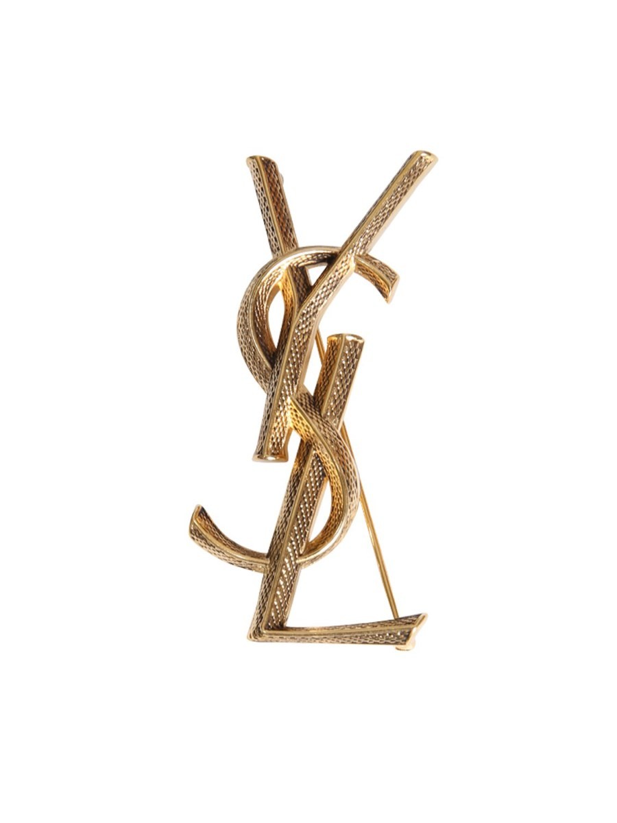 Saint Laurent Women's Spilla Serpente Cassandre Gold
