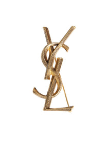 Saint Laurent Women's Spilla Serpente Cassandre Gold