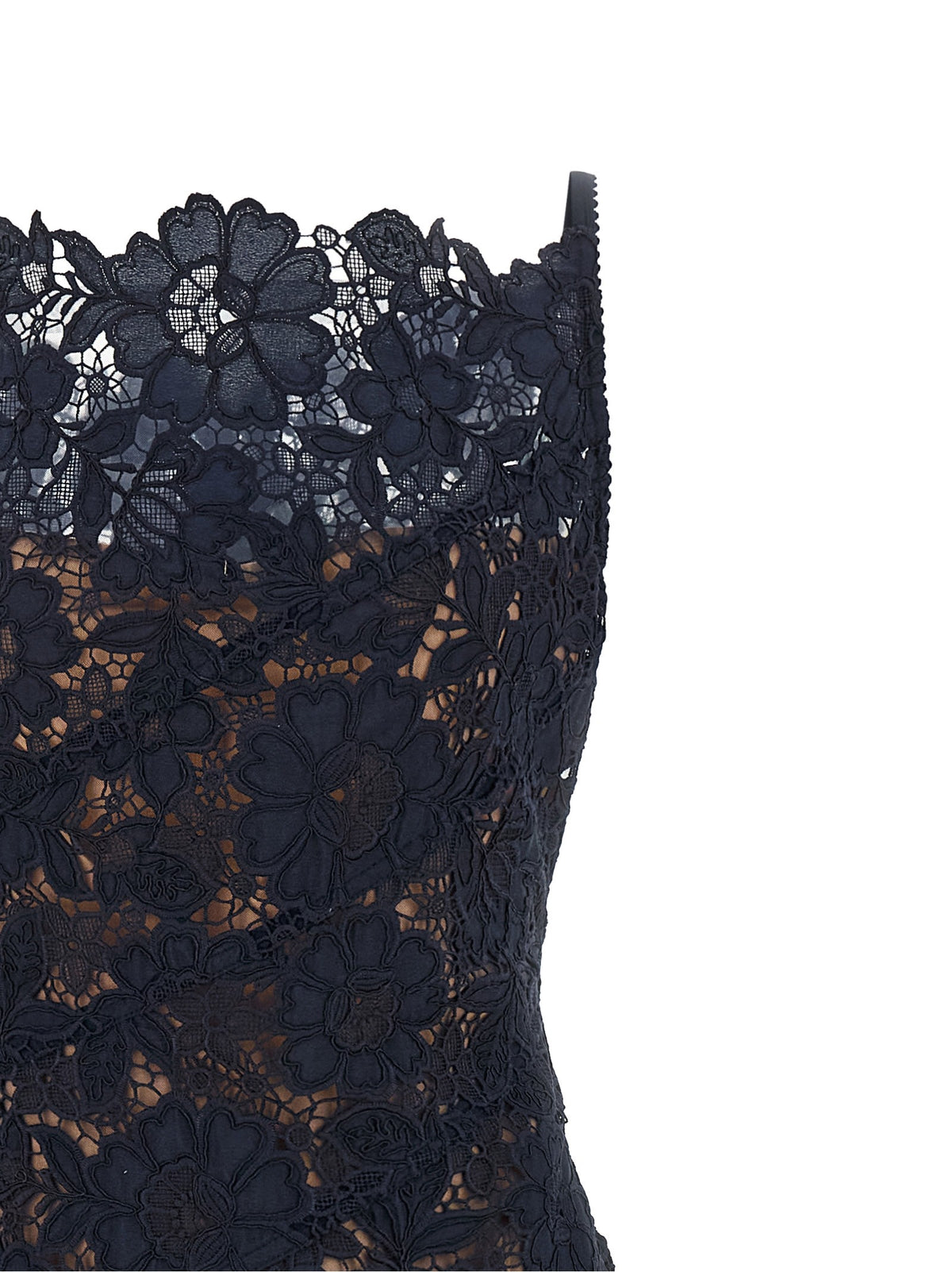 self-portrait Spiral Lace Lace Dress Blue