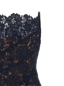 self-portrait Spiral Lace Lace Dress Blue