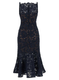 self-portrait Spiral Lace Lace Dress Blue