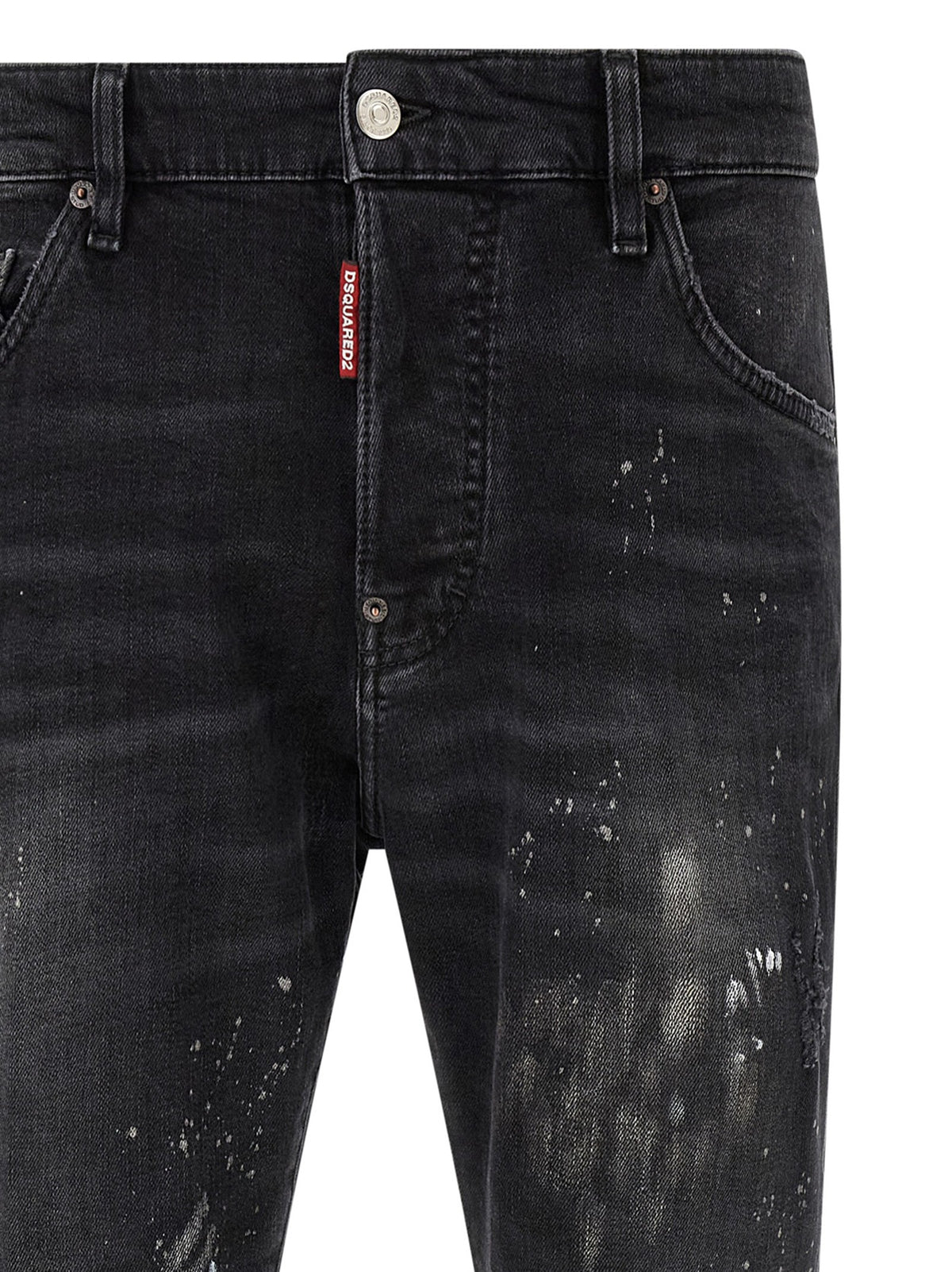 Dsquared2 Splatter Paint Jeans Black