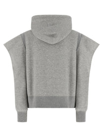 Sacai Sponge Hoodie Grey