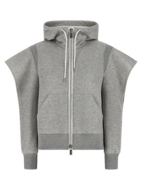 Sacai Sponge Hoodie Grey