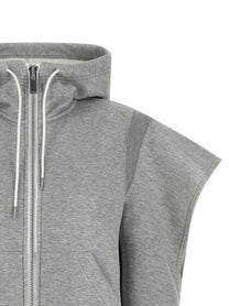 Sacai Sponge Hoodie Grey
