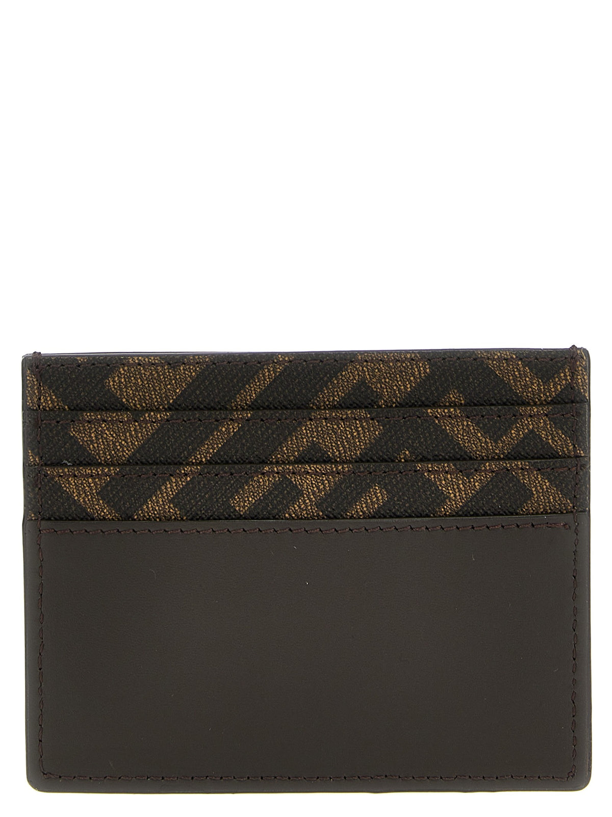 Fendi Squared FF Card Holder Brown