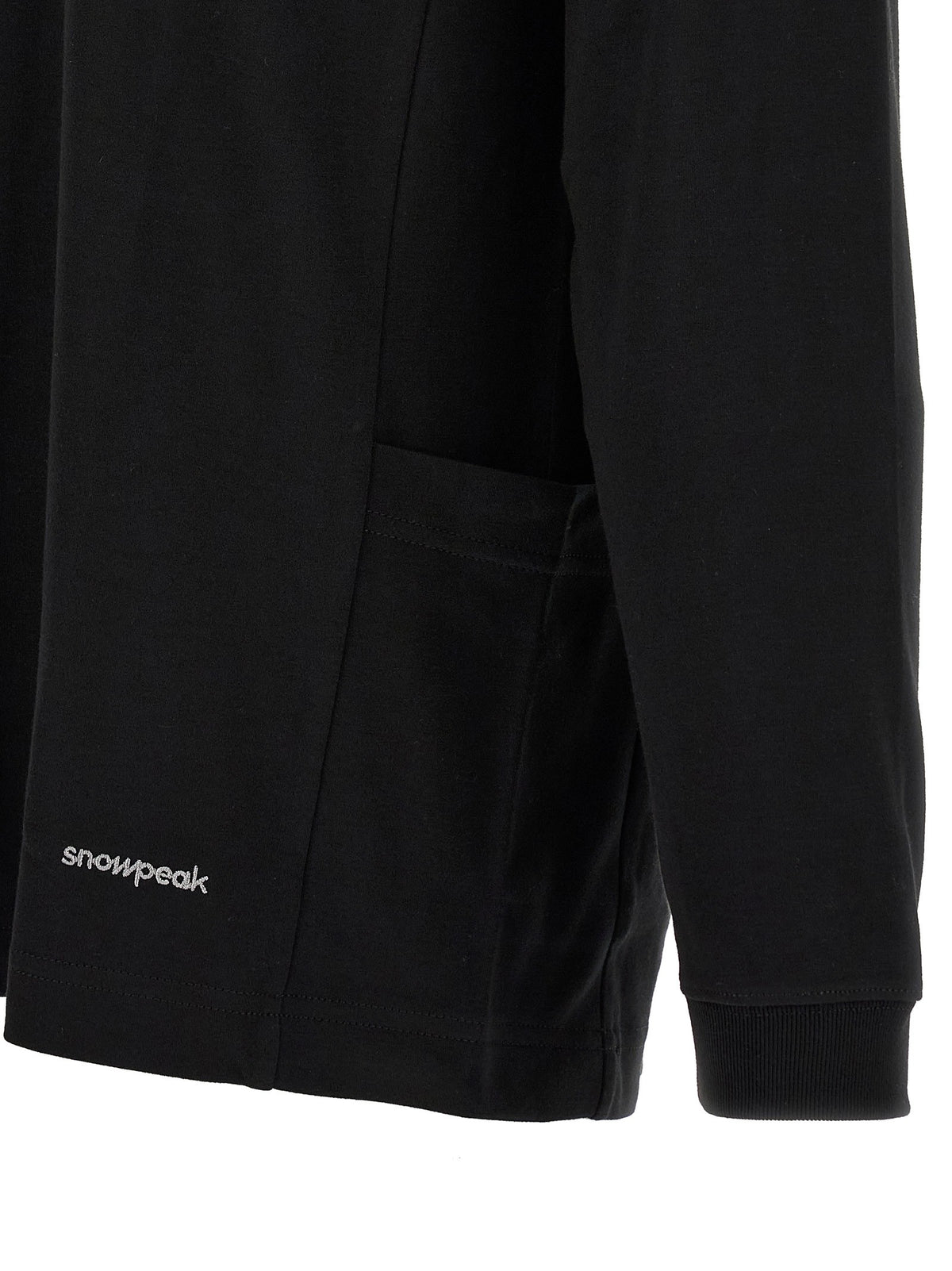 snow peak Stain Repellent Sweater Black, view 4