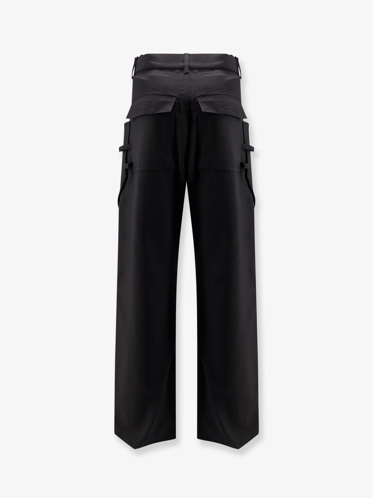 Rick Owens Men's Stefan Cargo Virgin Wool Trousers Black