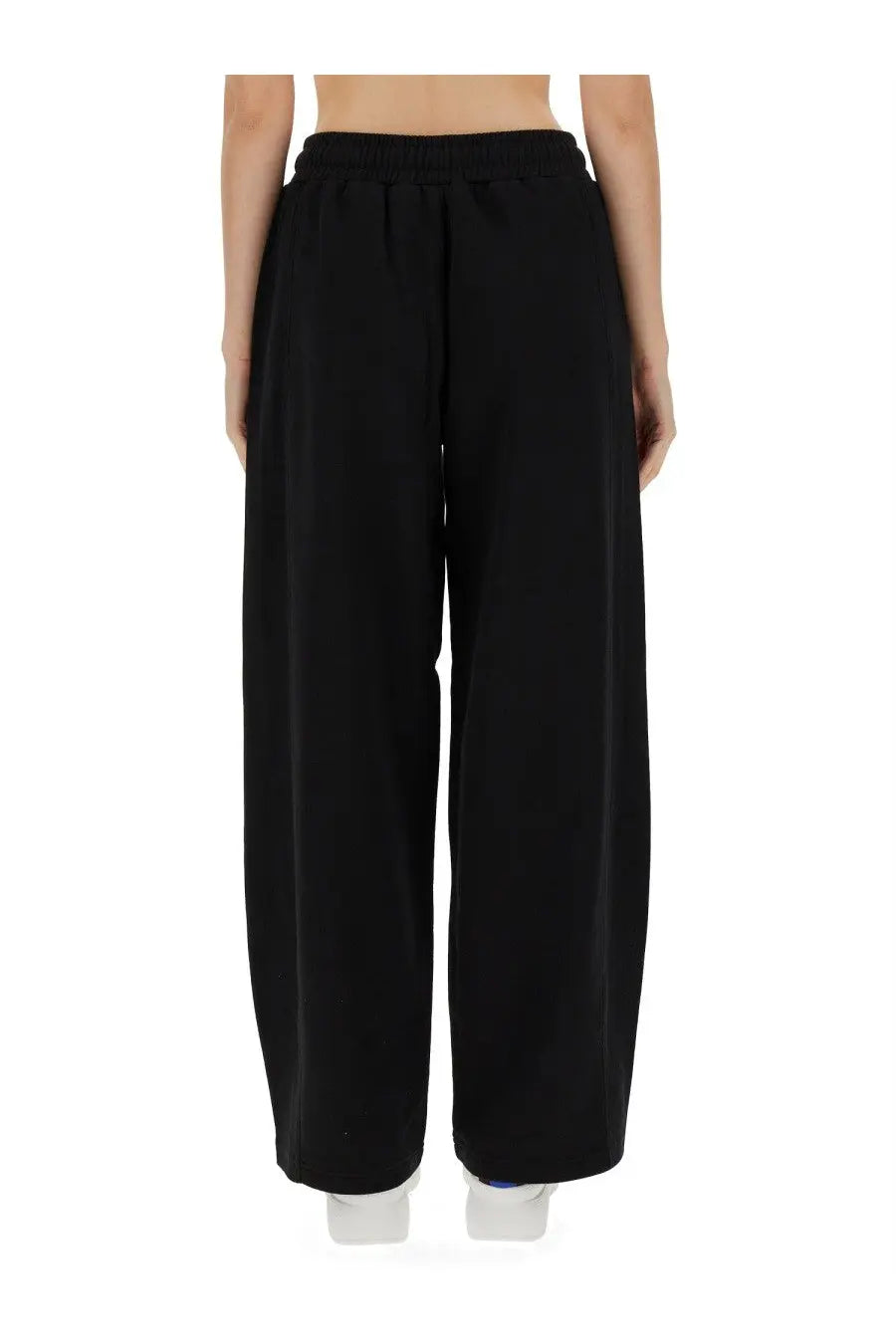 Stella mccartney women’s black wide-leg jogging pants with elastic waistband made from soft fabric
