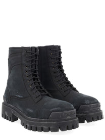 Balenciaga Men's Stivale Combat Strike Black