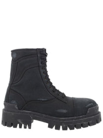 Balenciaga Men's Stivale Combat Strike Black