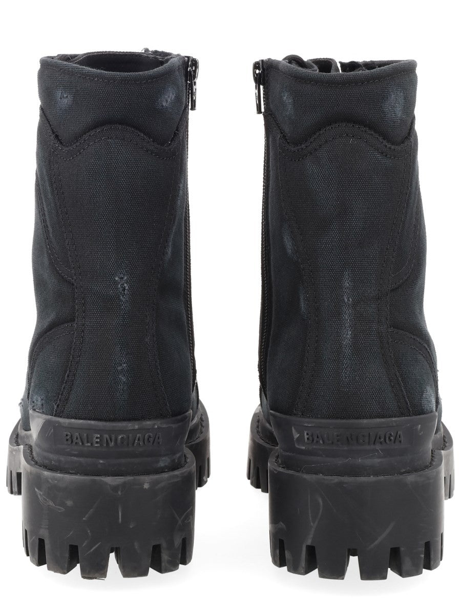 Balenciaga Men's Stivale Combat Strike Black