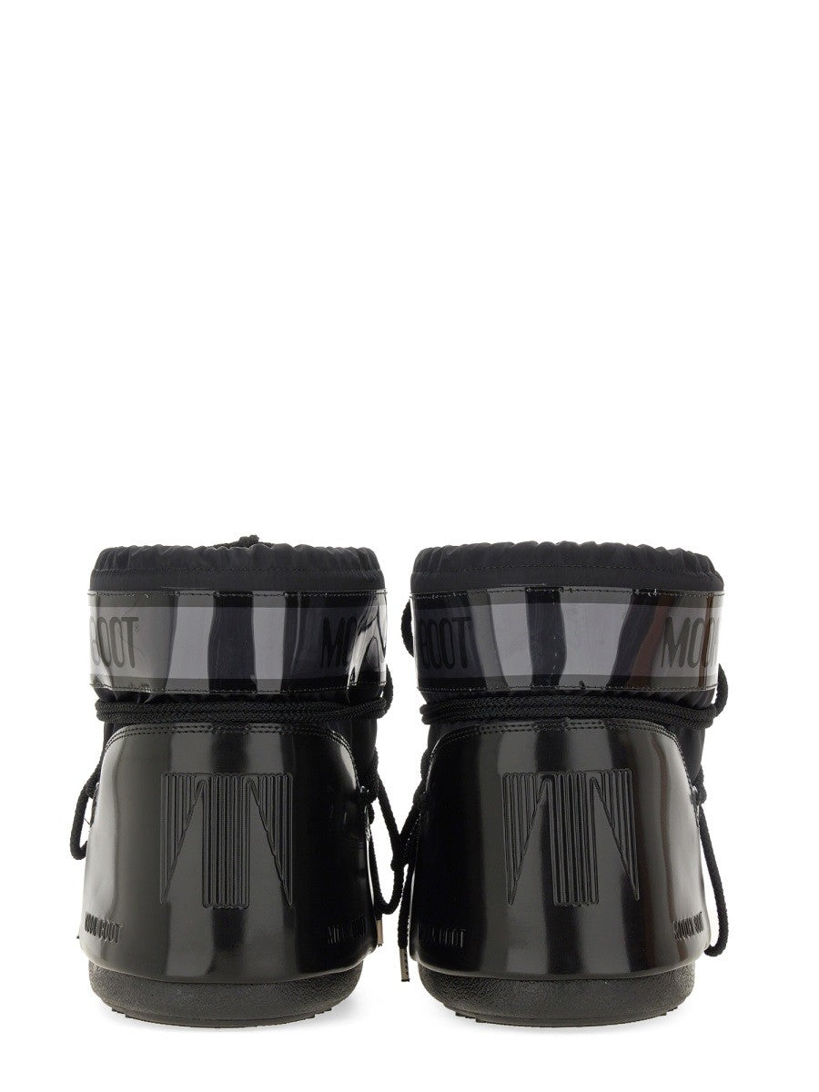 Moon Boot Unisex Icon Glance Low Boots Black, view 3