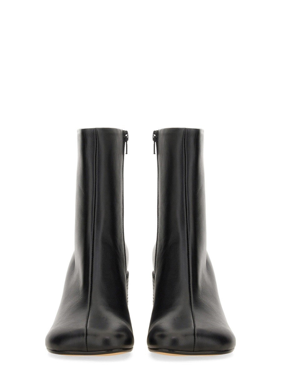 MM6 Maison Margiela Women's Stivaletto Anatomico in Pelle Black