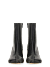 MM6 Maison Margiela Women's Stivaletto Anatomico in Pelle Black