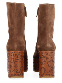 Chloé Women's Stivaletto Con Zeppa Maxime Brown