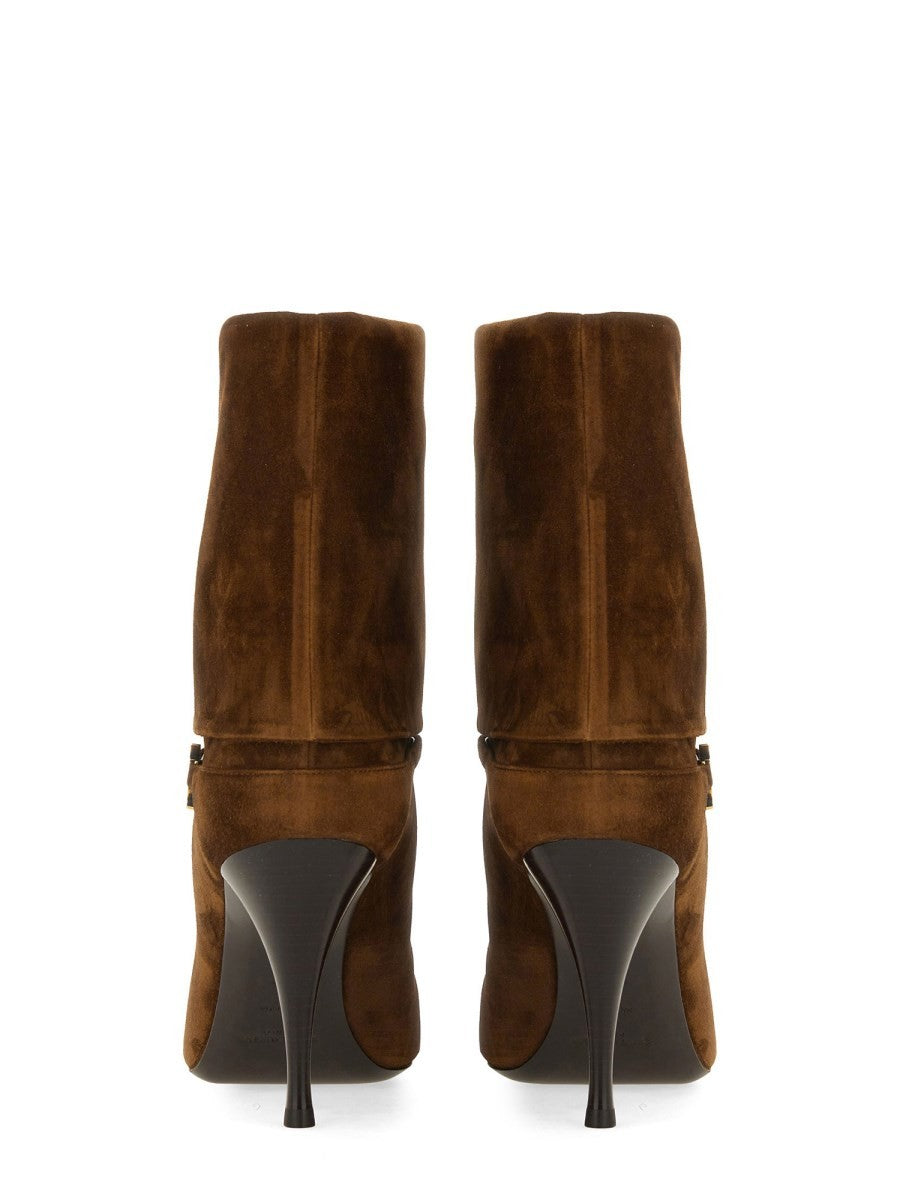 Saint Laurent Women's Stivaletto Niki Beige