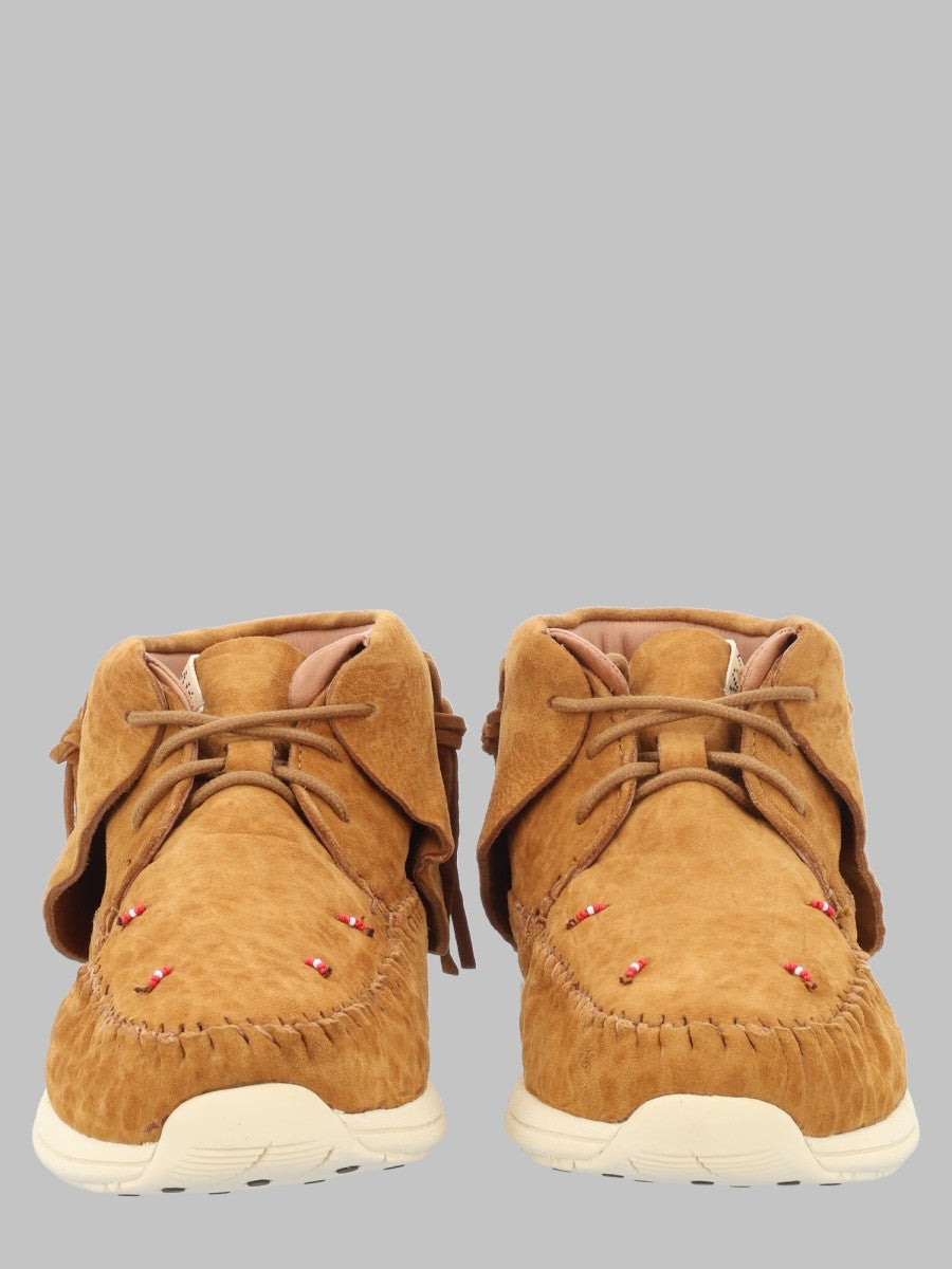 Visvim Men's Stivaletto Stringato Lhamo Folk Beige