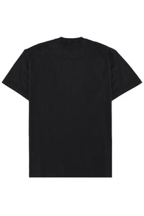 Stone Island men’s black short-sleeved cotton t-shirt with a simple crew neck design