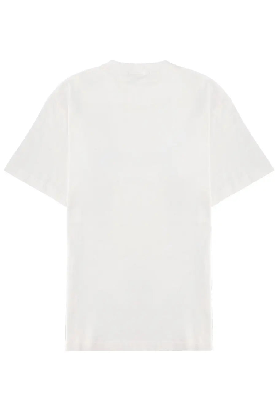 Stone island men’s white cotton t-shirt with relaxed fit and short sleeves for casual wear